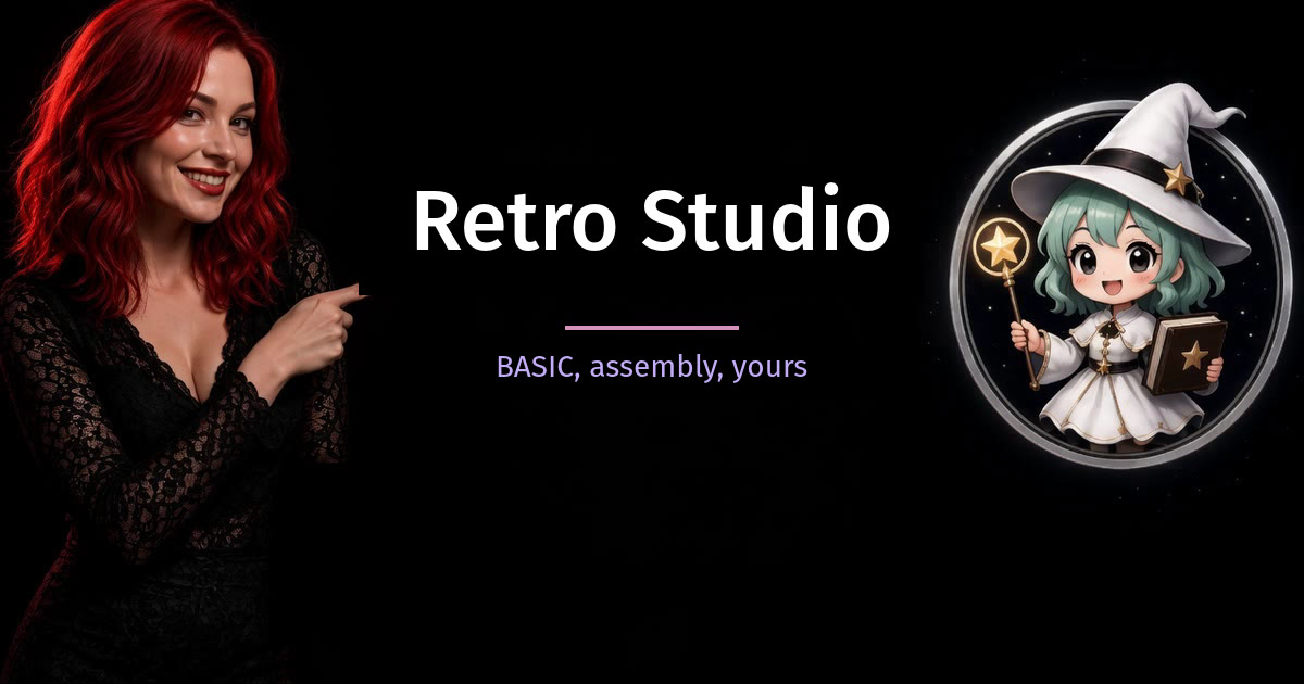 RETRO Studio. BASIC, assembly, yours.